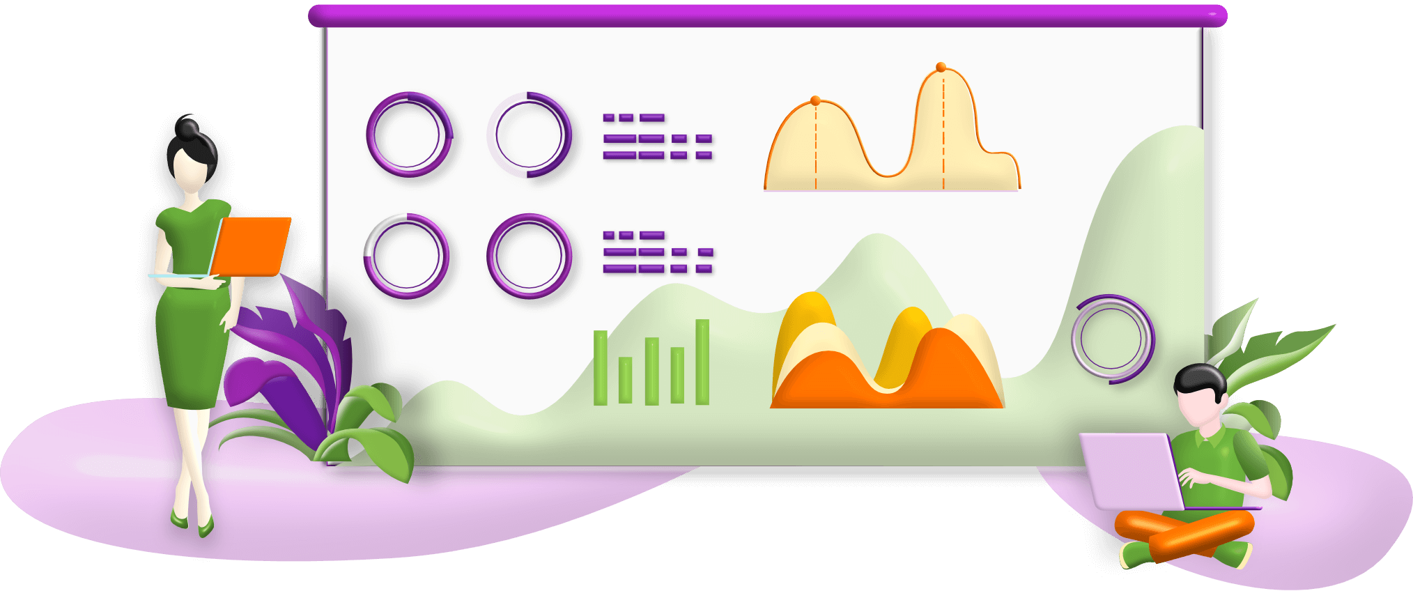 Customized solutions for business growth illustration