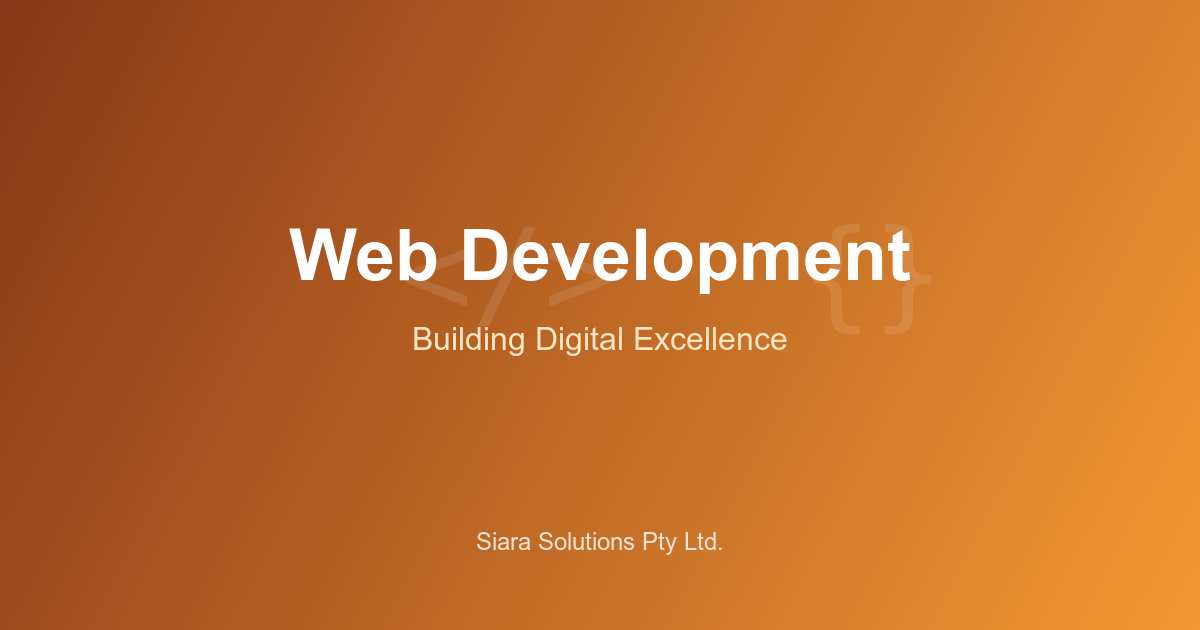 Web Development | Siara Solutions